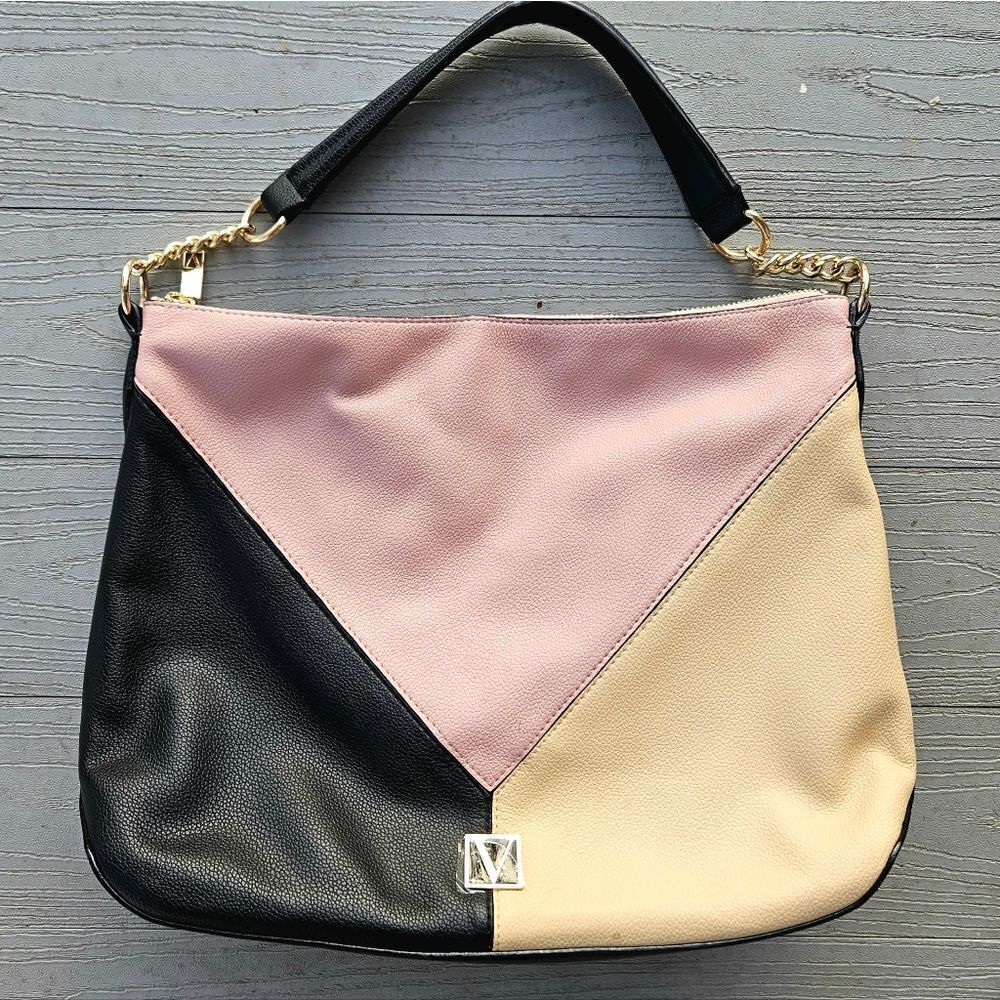 VICTORIA'S SECRET Blush Colorblock HOBO BAG shoulder bag purse Msrp $78 OOS